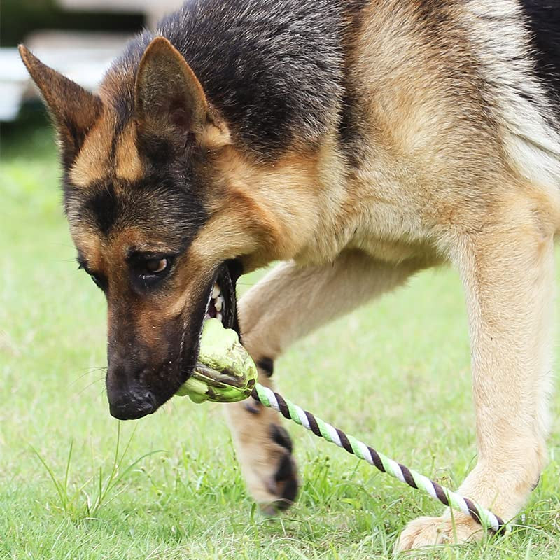 Ball Knot Dog Toys, Interactive Puppy Toys For Tug-Of-War, Eco-Friendly Cotton Rope Toys, Medium And Small-Sized Dog Breeds, Not Suitable Fo