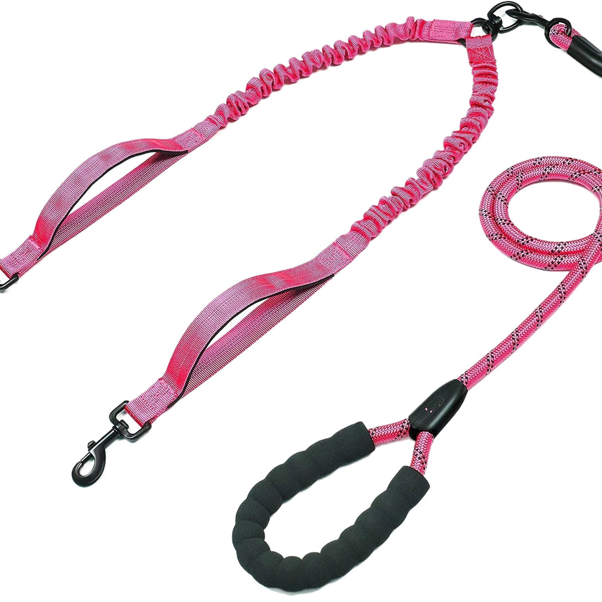 Double-Headed Pet Leash For Two Dogs