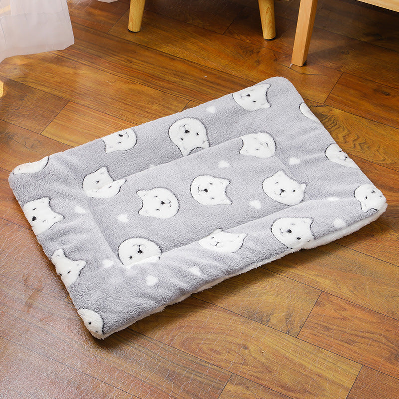 Thick Blanket Pet Bed Warm Sleeping Mat For Pets