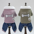 Bone-Themed Pet Clothing
