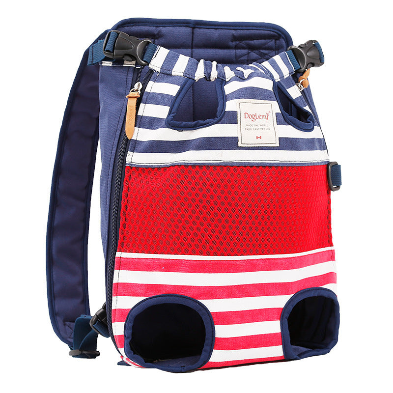 Canvas Mesh Pet Outing Backpack