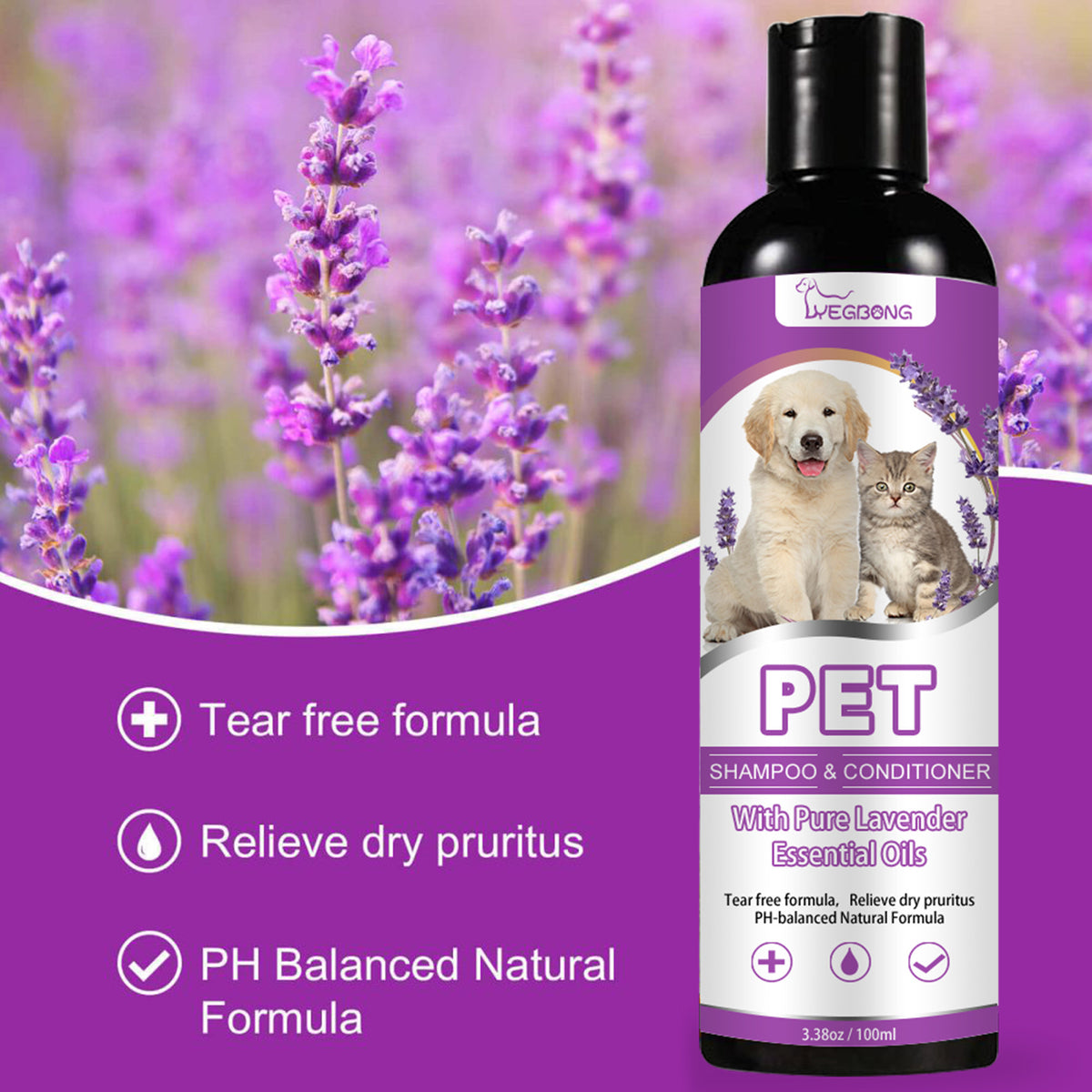 Pet Bath Shampoo for Dogs