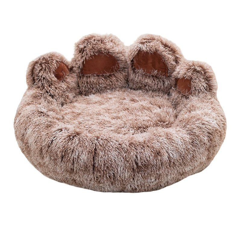 Plush Kennel Two-Color Thickened Pet Bed Good-Looking