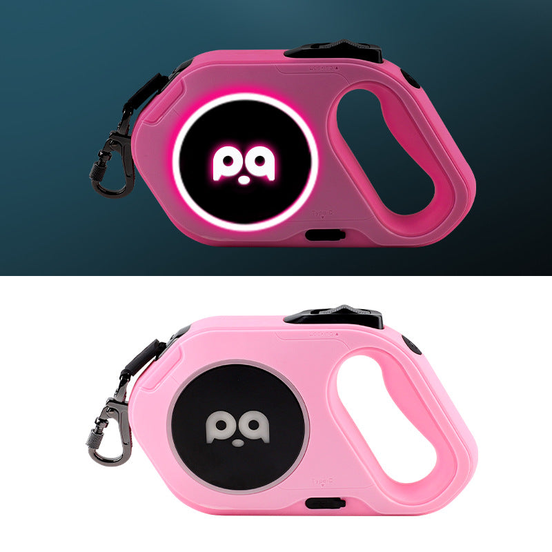 New Led Light Dog Leash Automatic Retractable Leash Outdoor Cool