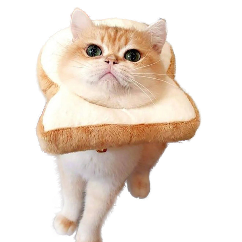 British Short Puppet Cute Bread Slice Cartoon Headgear