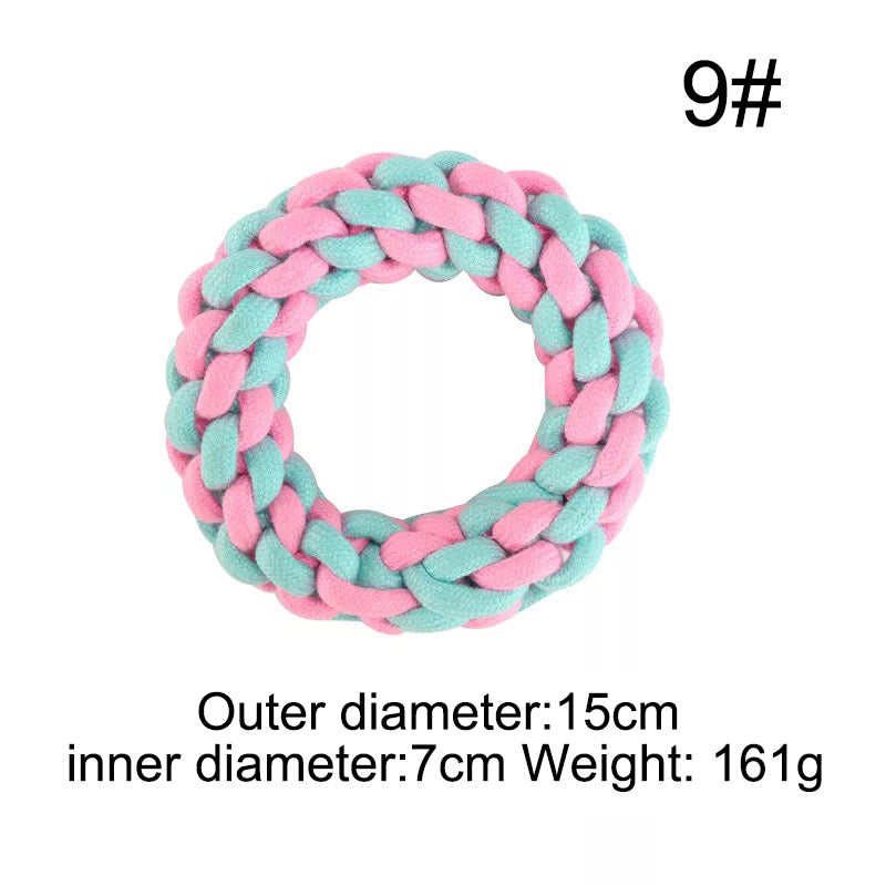 Pet Cotton Rope Knot Toy Combination Bite-Resistant Molar Dog Toy