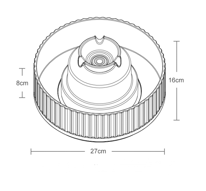 Cake Ceramic Pet Water Dispenser