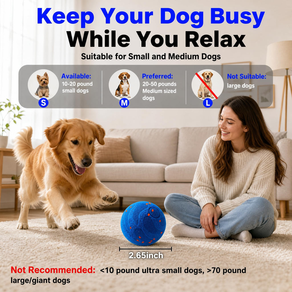 Self-Moving Interactive Dog Toy Ball