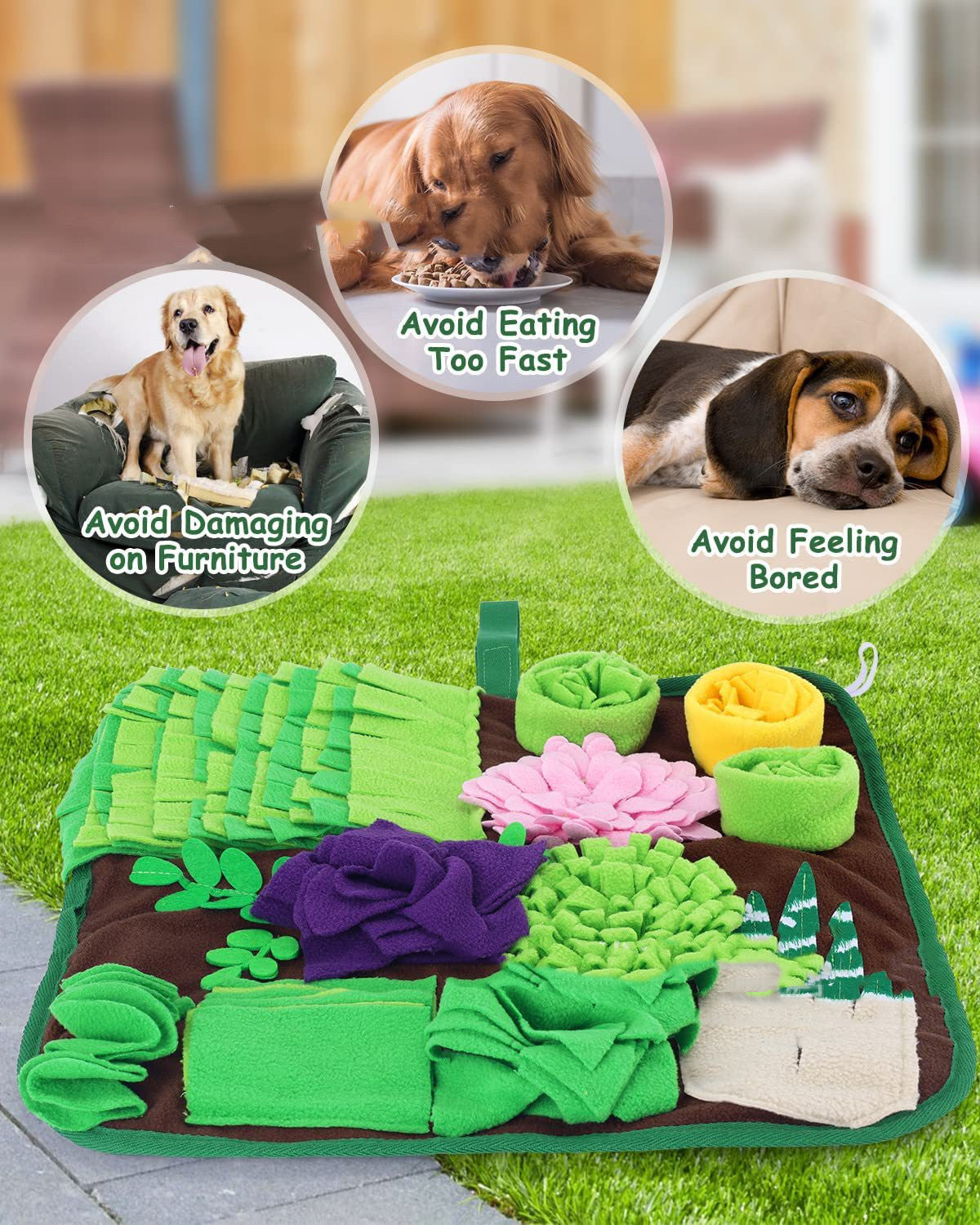 Pet Sniffing Pad Feeding Pad Anti-Choke Training Sniffing Pad