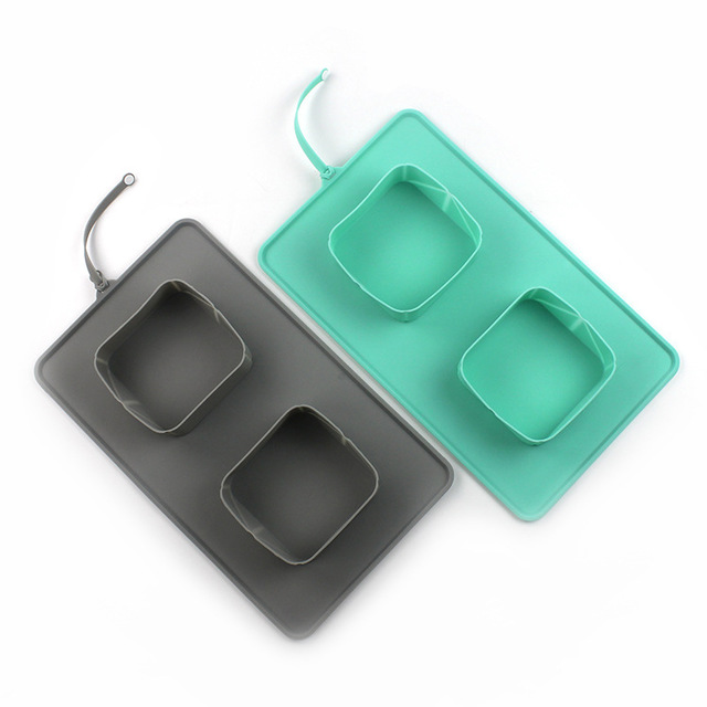 Silicone Folding Double Pet Bowl