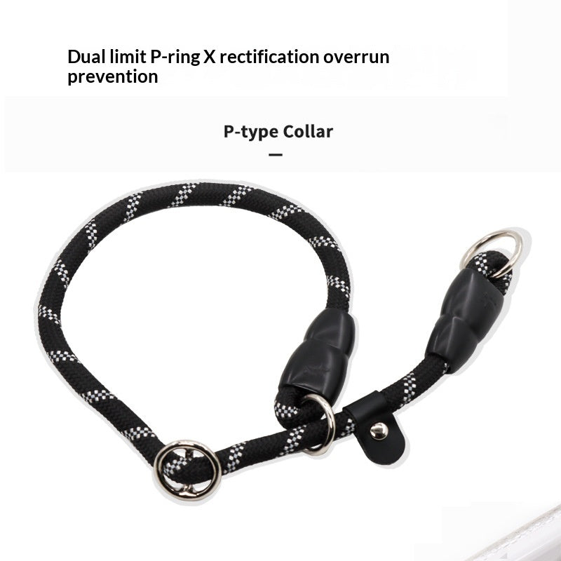 Dog Collar P-Chain P-Leash Training Leash