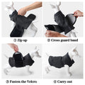Dark Grey Polyester Pet Double Jacket