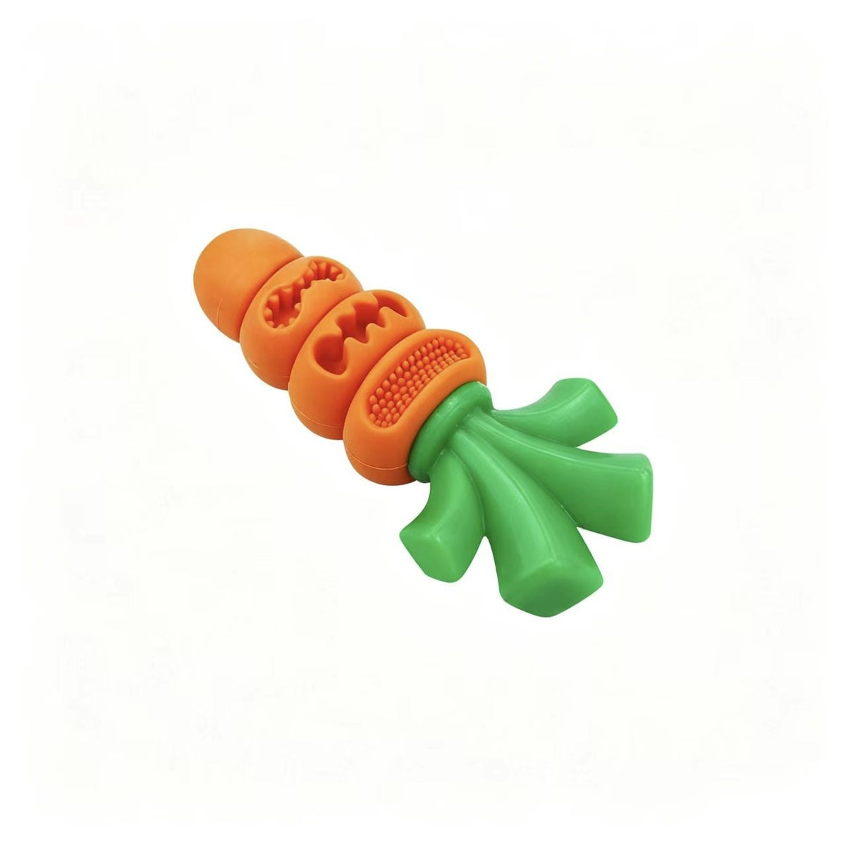 Nylon-Rubber Carrot Dog Chew Toy