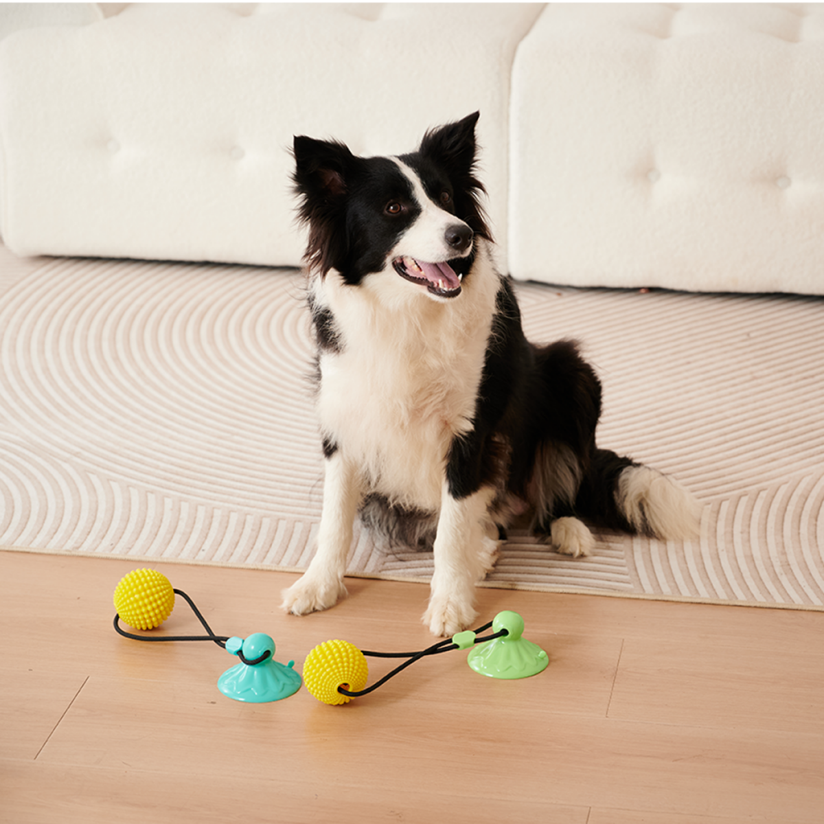 Corn Ball Chew Toys For Interactive Suction Cup Dog Tug Of War Toys Teething Rope Toys For Dog Boredom Enrichment Teeth Cleaning For Medium