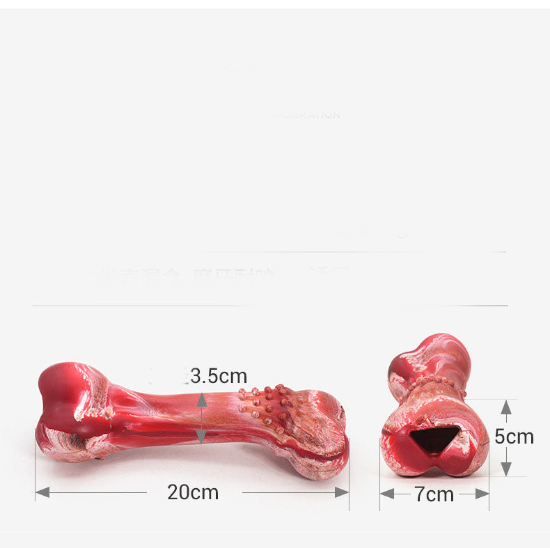 Dog Teeth Chewing Simulation Bone Hair Sound Toy