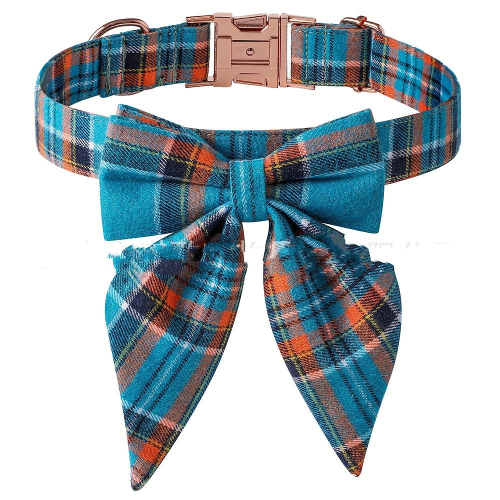 Pet Bow Dog Collar Metal Buckle