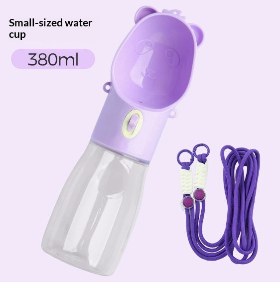 Pet Water Cup Portable Water Bottle Outdoor Dog Drinking Fountain, Feeding And Storage Bowl