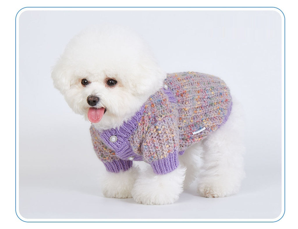 Soft Dog Cardigan Sweater