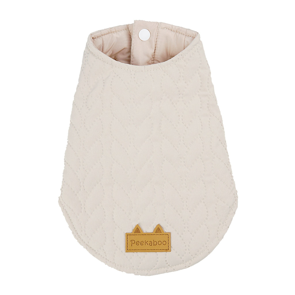 Autumn And Winter Warm Jacquard Button Two-Piece Cotton Padded Clothes