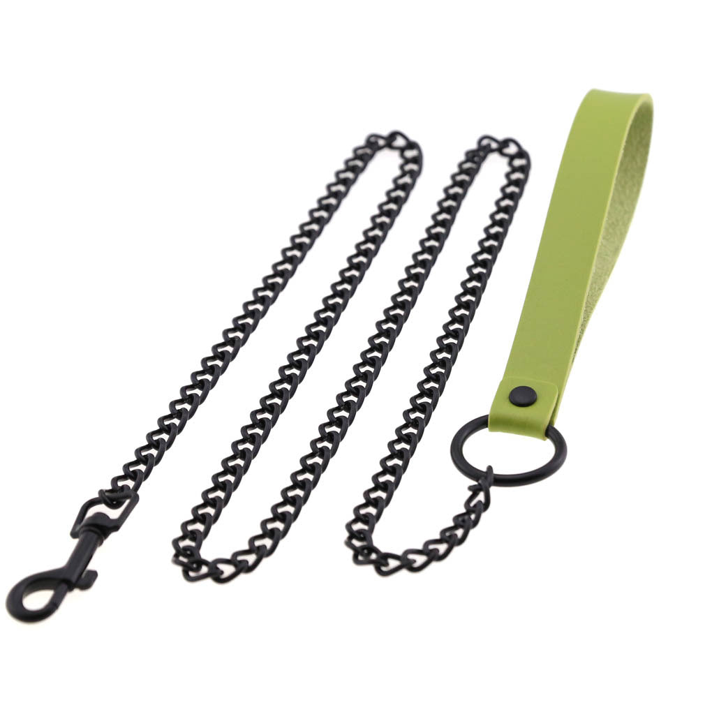 Dark Goth Wind Leather Hand Holding Rope