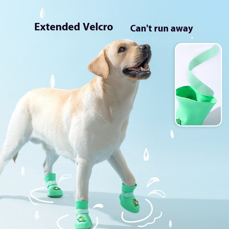 Medium Large Dog Waterproof Anti-Drop Dog Shoes Pet Anti-Dirty Booties Summer Outwear