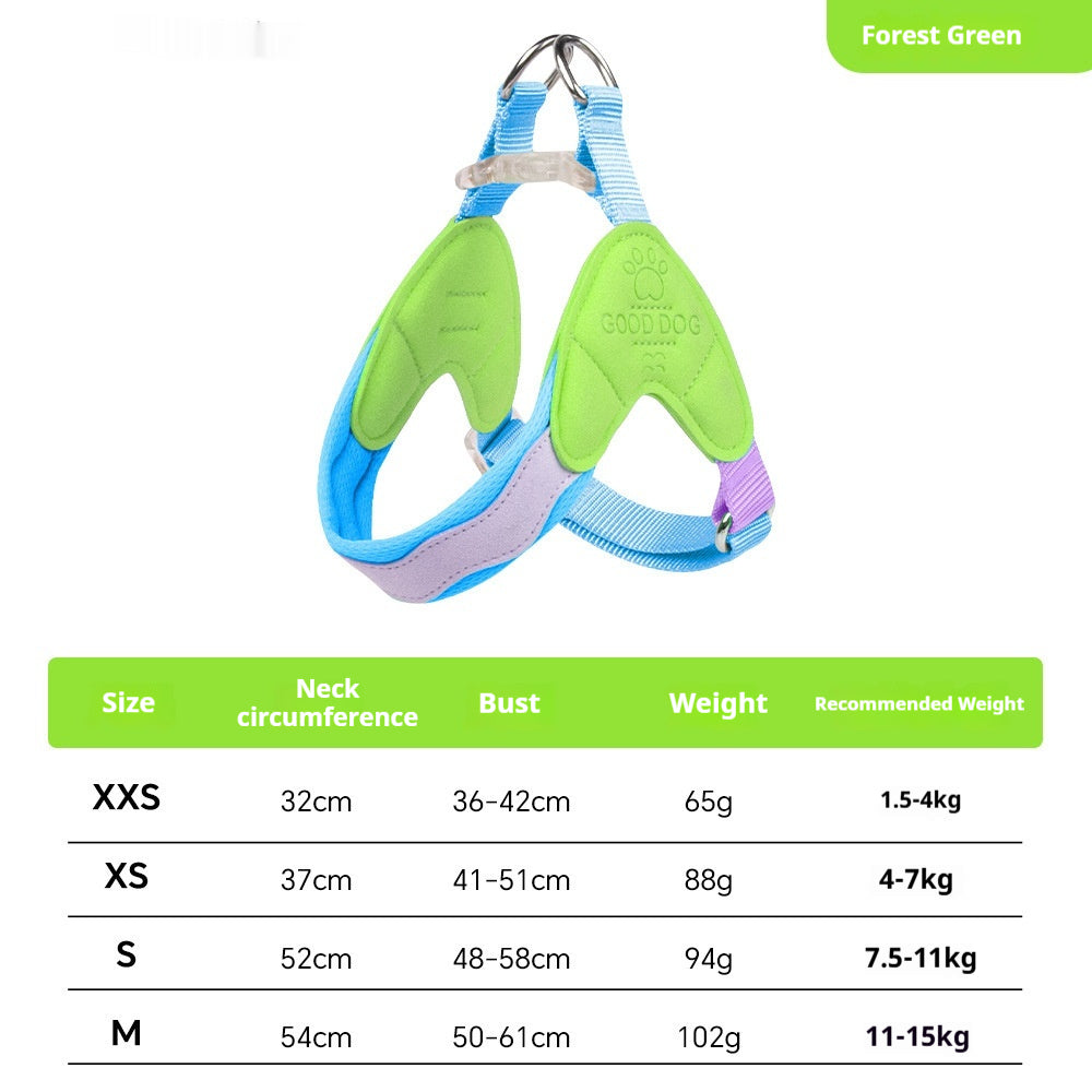 Vest-Style Dog Harness with Chest Strap
