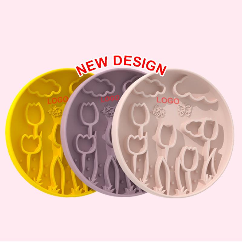 Silicone Slow-Feeding Licking Mat With Suction Cup