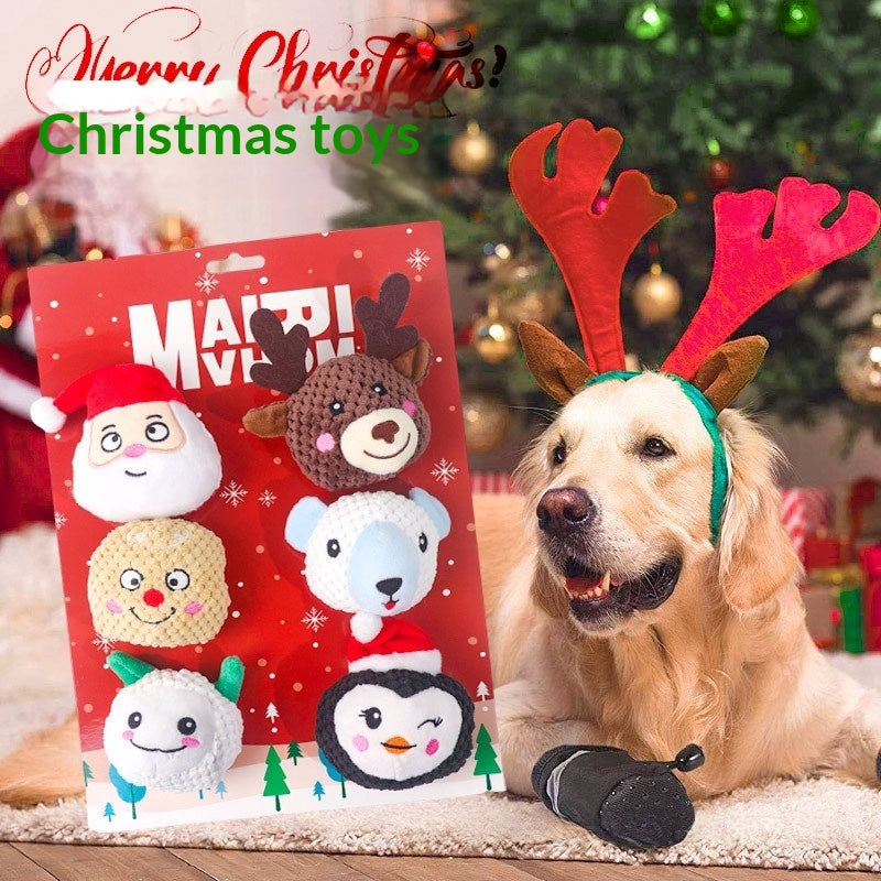 Christmas Plush Dog Gift Set With Sound