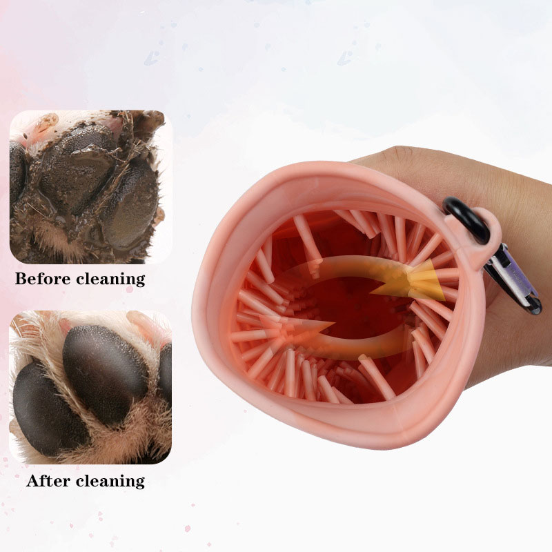 2 In 1 Dog Foot Washer Dog Paw Brush Cleaning Brush Feet Cleaner For Puppy Grooming Pet Cleaning Brush Dog Paw Cleaner Cup,Pet Foot Washer,P
