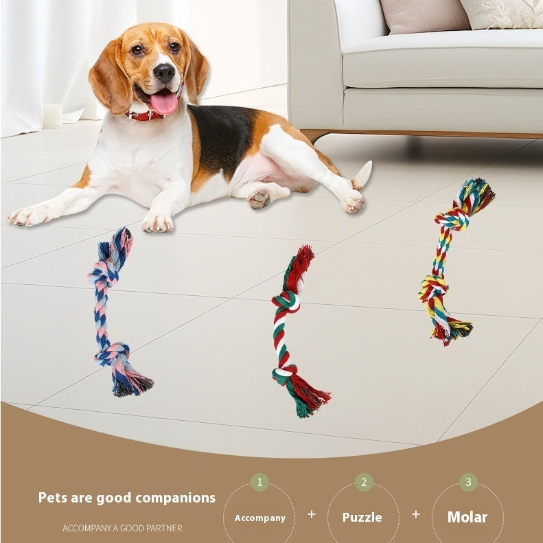 Bite-Resistant Cotton Dog Rope Toy