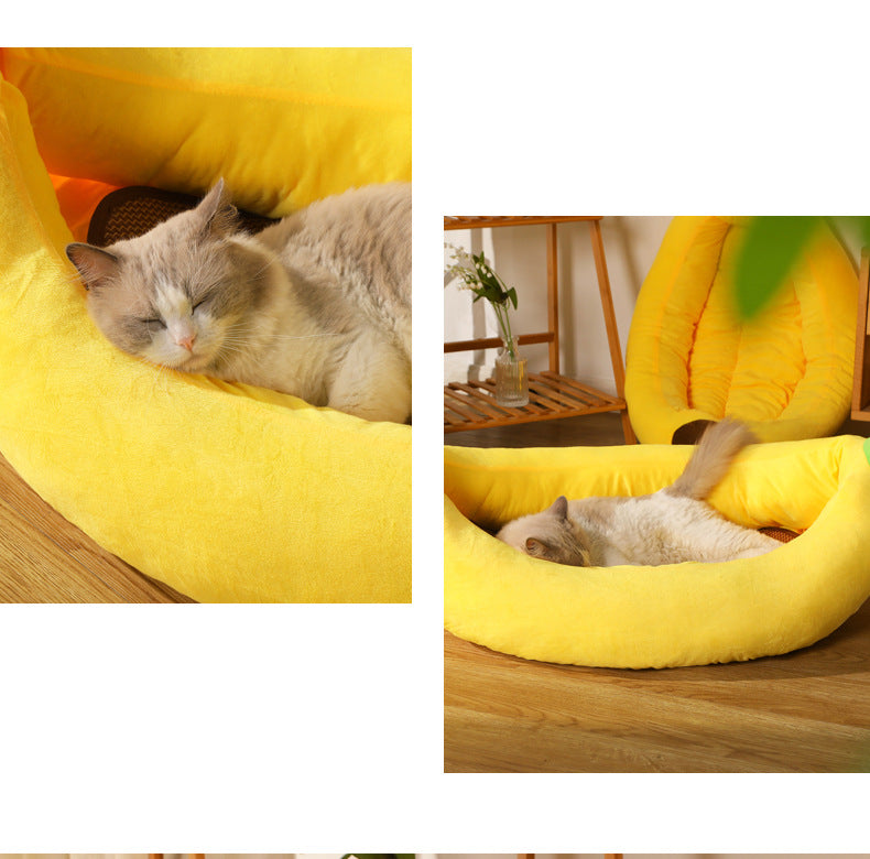 Pet Cushion Mat Banana Nest Removable And Washable