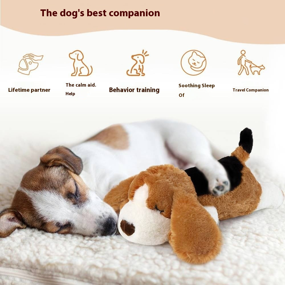 Plush Toy Heartbeat Dogcat Sleep Peace Of Mind Pillow Play