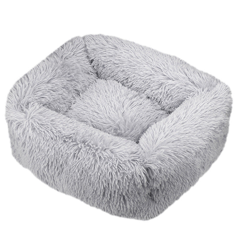 Winter Plush Pet Nest Square Mat