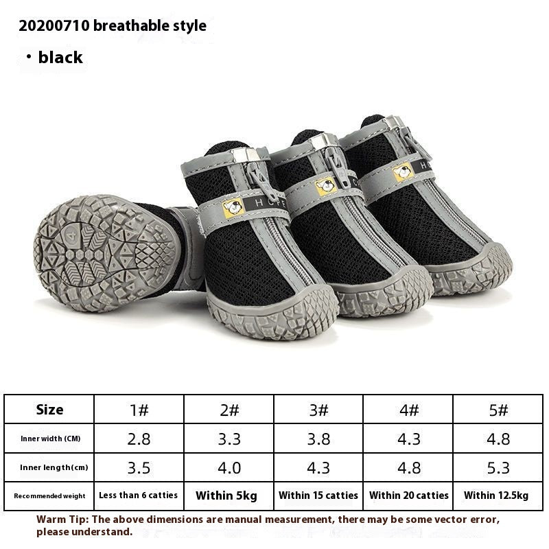 Waterproof Non-Slip Breathable Dog Shoes