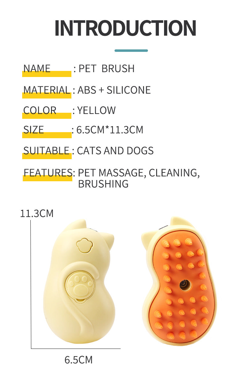 Electric One-Click Disposable Spray Brush Cleaning And Removing Hair Comb