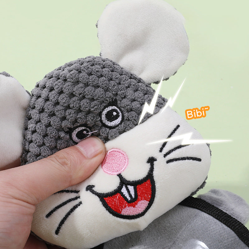 Plush Talking Mouse Dog Toy