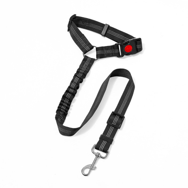 Pet Vehicle-Mounted Traction Rope Safety Belt