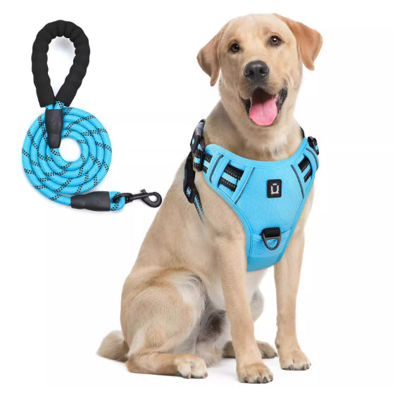 Dog Harness And Leash Combo With Escape Proof Design