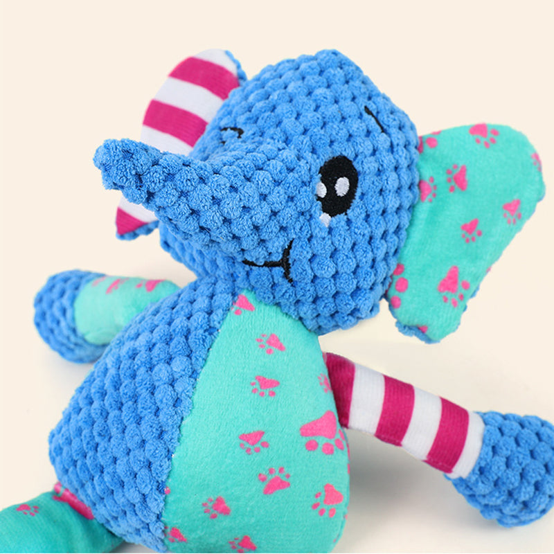 Interactive Squeaky Plush Dog Chew Toy