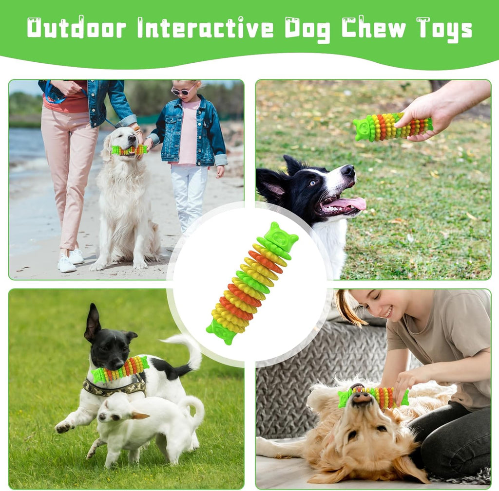 Rubber Caterpillar Dog Chew Toy