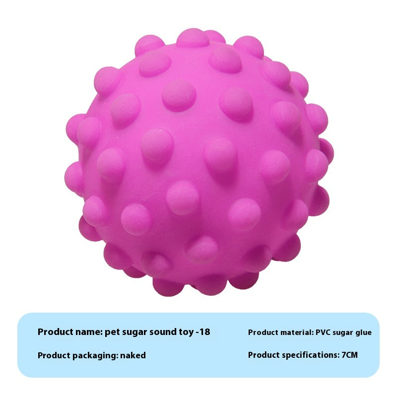 Pet Sound Rubber Simulation Bite-Resistant Ball