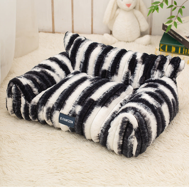 Large Plush Sofa Pet Bed
