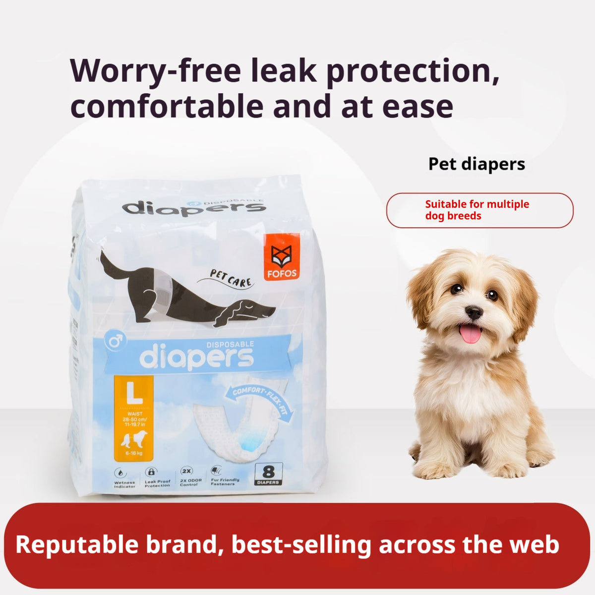 Thickened Absorbent Dog Diaper Pants