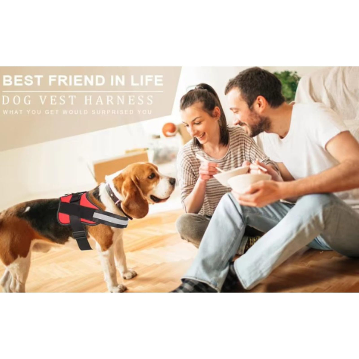 Breathable Reflective No-Pull Dog Harness with Handle