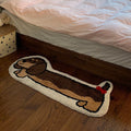 Long Thickened Dachshund Flocking Carpet
