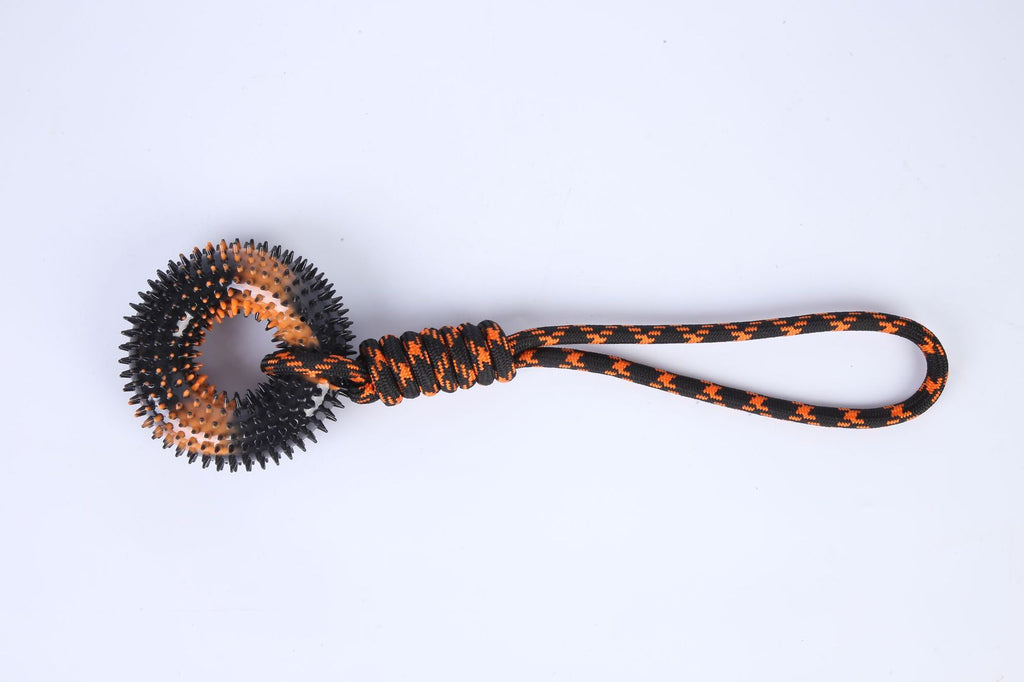 Knot Rope Hand Pull Two - Color Ring Of Thorn Grinding Teeth