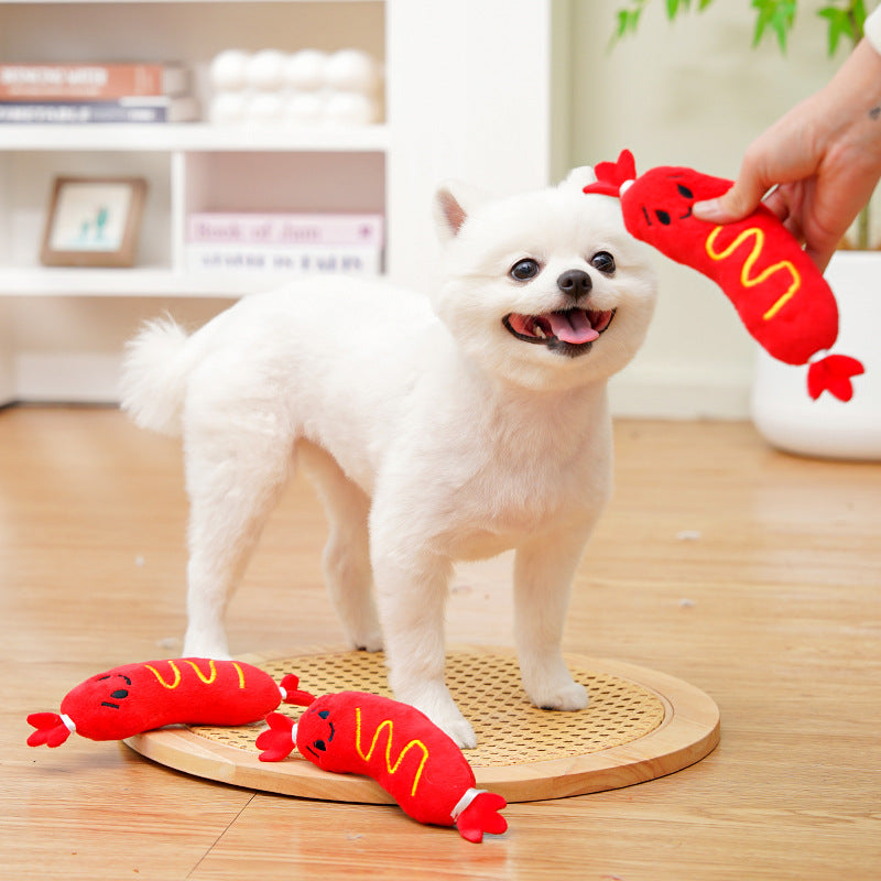 Pet Sounding Plush Toy Bite-Resistant Relieving Stuffy Dog Toy