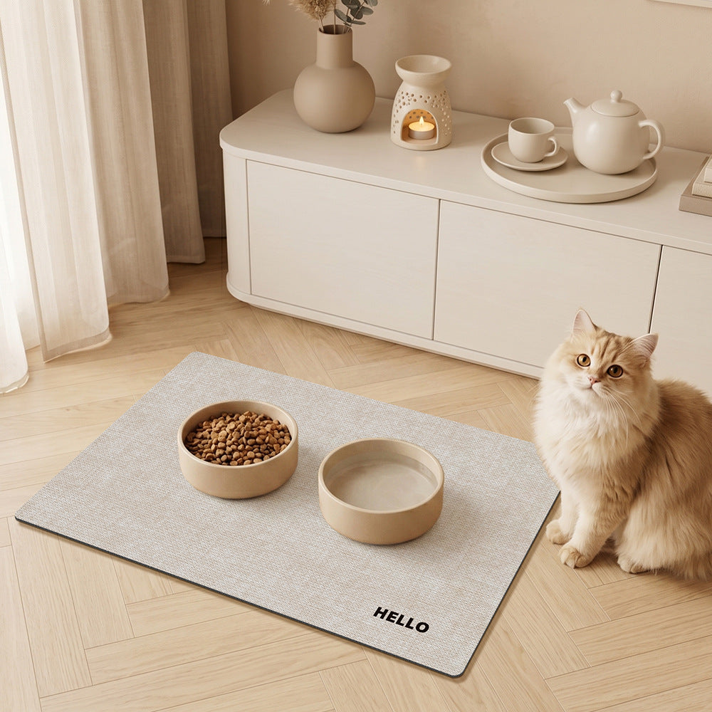 Non-Slip Wash-Free Waterproof Cat Feeding Mat
