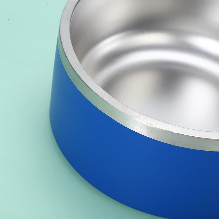 Stainless Steel Round Dog Bowl Large Capacity