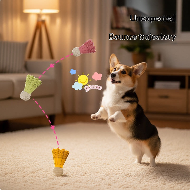Dog Toy Treat-Dispensing Chew Stick Durable Rubber Toy